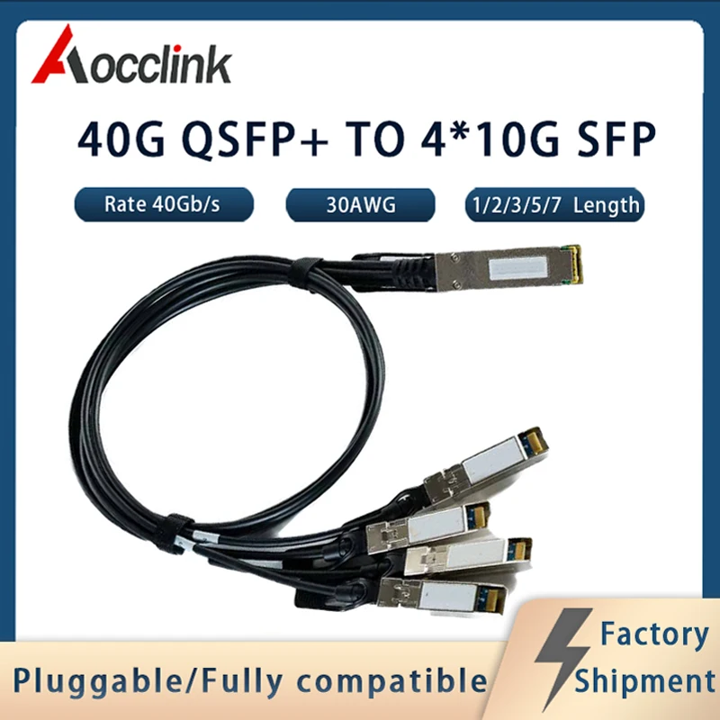 光学式パッシブ銅製dac光ケーブル-40g～4x10g-1-2-3-5-7m-cisco-mikrotik用直接接続スタッキングケーブル