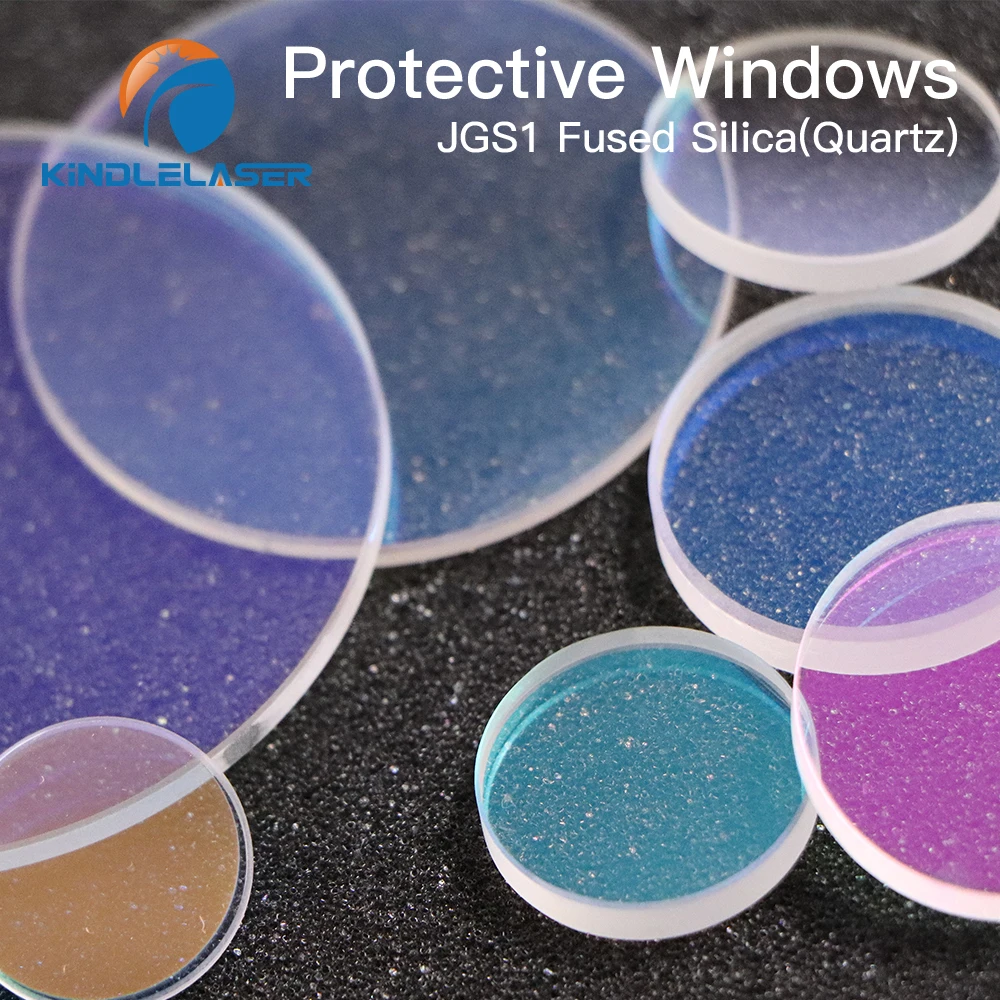 KINDLELASER Protective Windows D36 - 39 Quartz Fused Silica for Fiber Laser 1064nm Precitec Raytools WSX 36x5 37x7