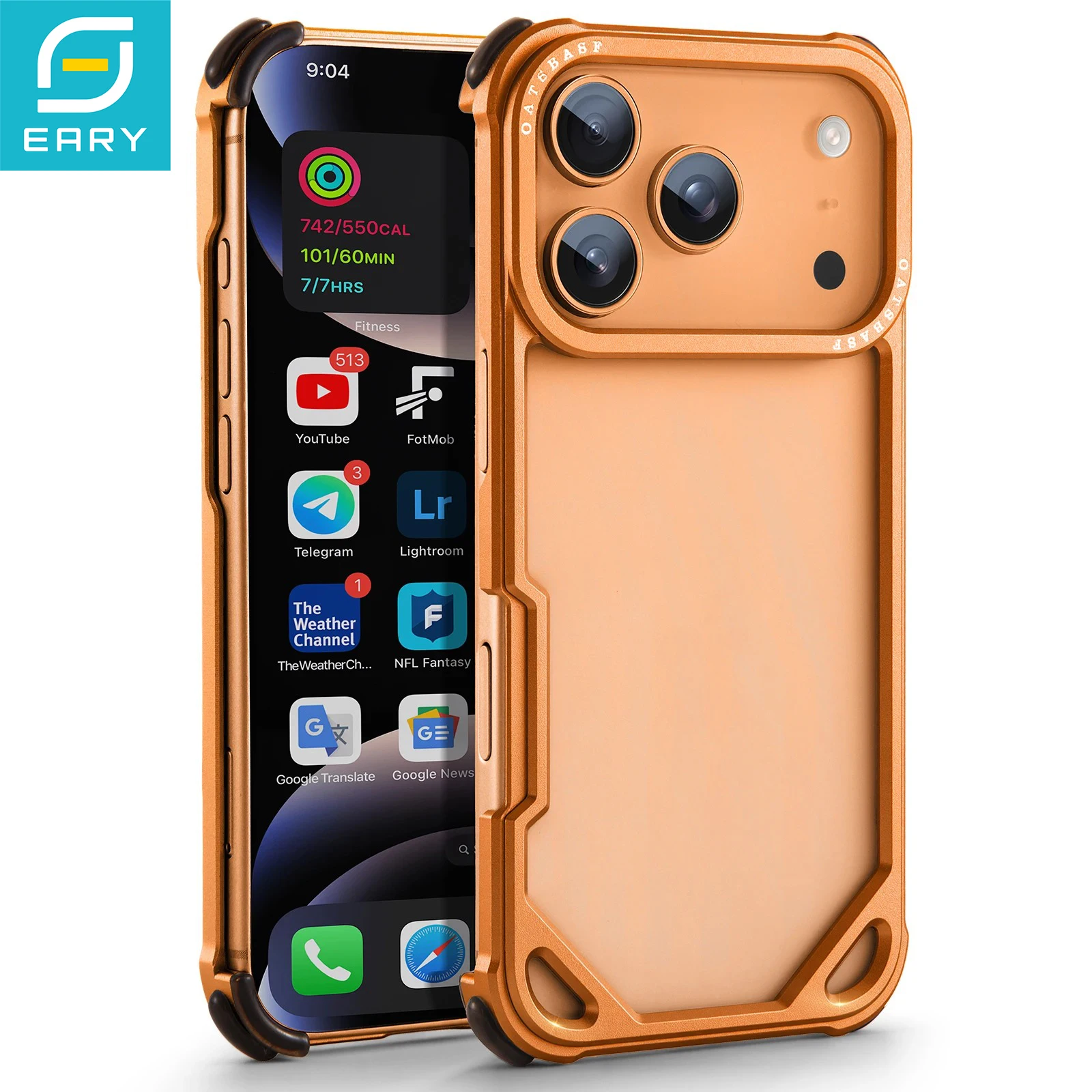 

Eary Frameless Case for iPhone 17 Pro Max 17 Pro for Magsafe Metal Shockproof Protective Phone Cover Aluminum Anti-Drop Bumper