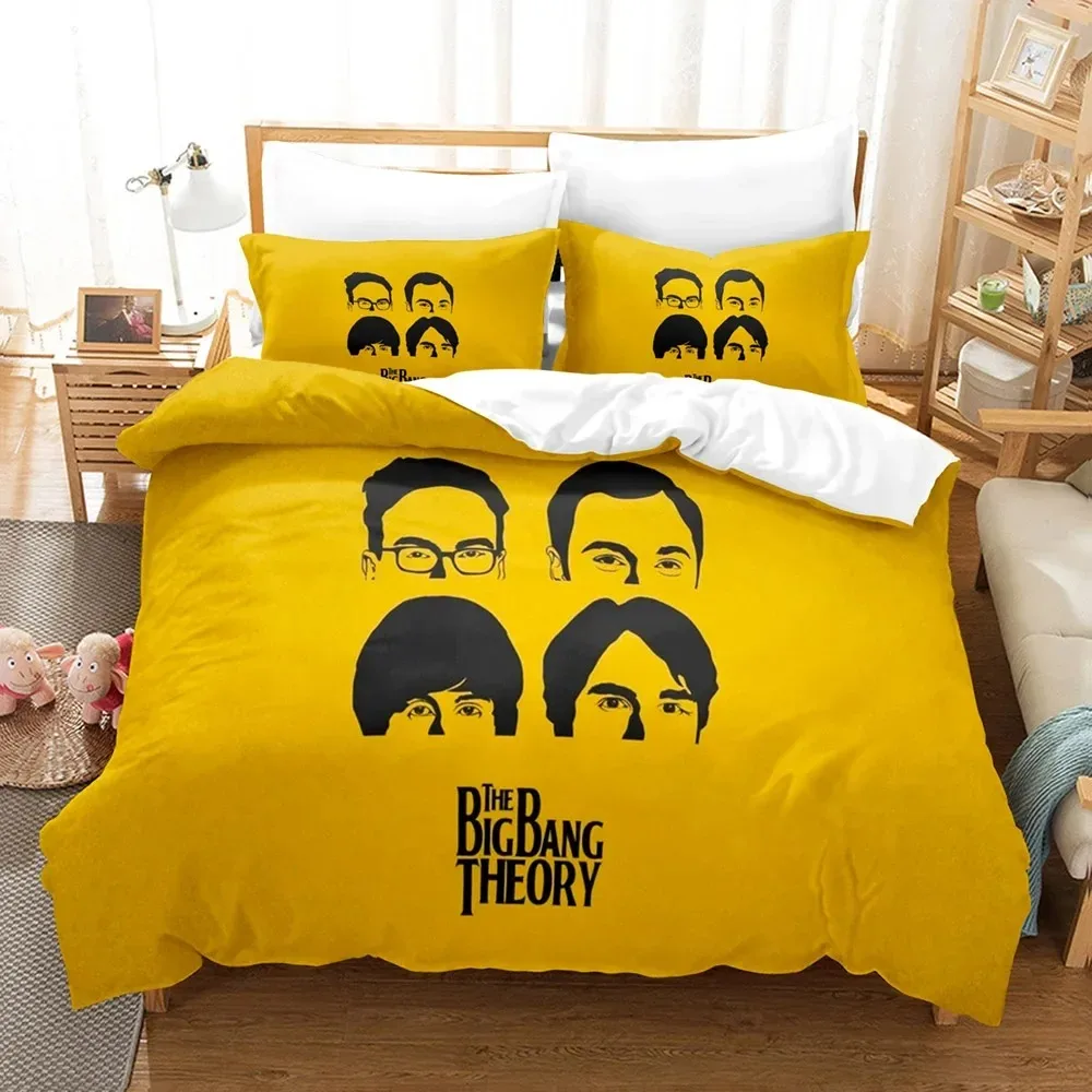 3D Printed Big Bang Theory Bedding Set TBBT Duvet Cover Cover Single Twin Quilt Bedclothes Cover Home Textile