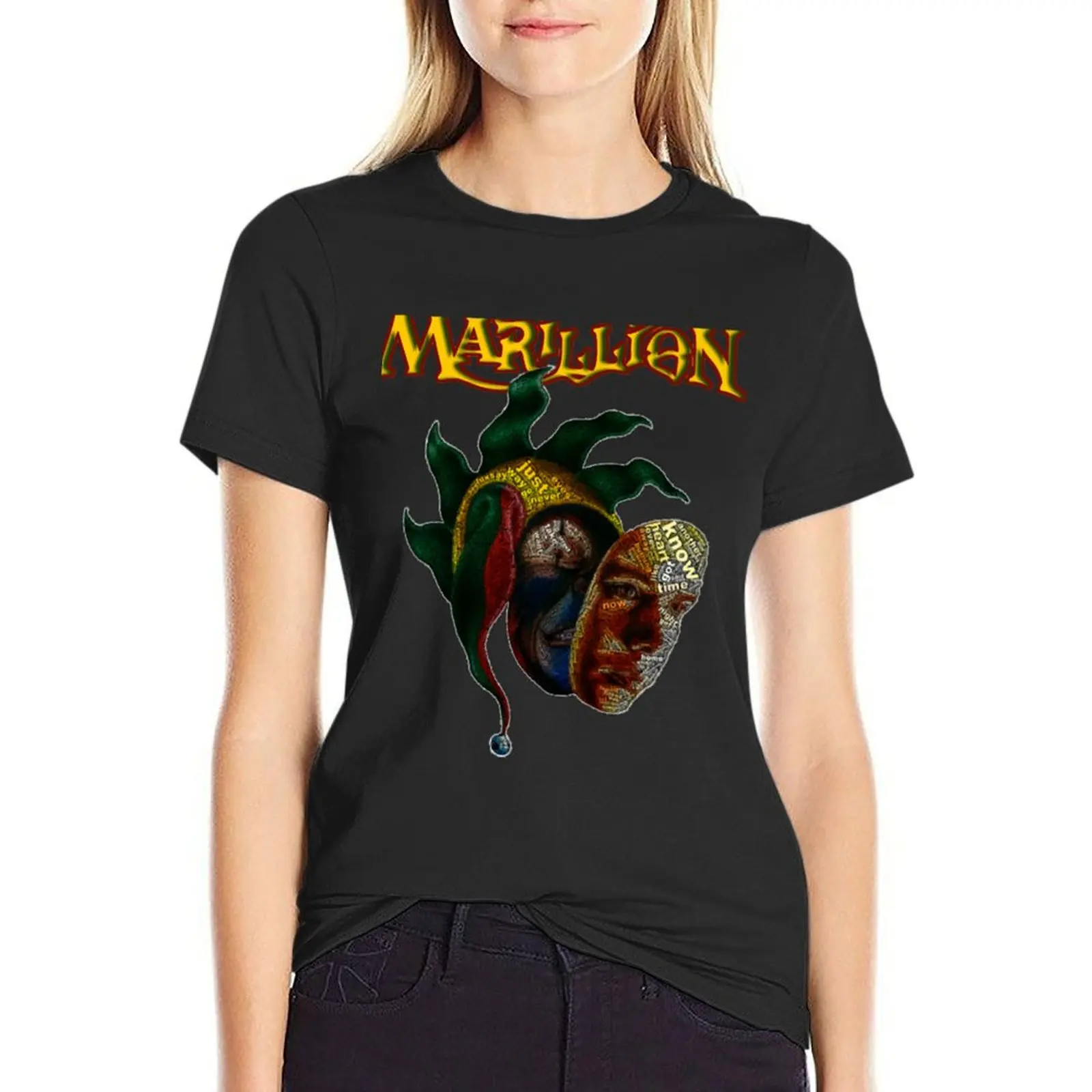 Camiseta de tendencia de Marillion para mujer, regalos de héroes cuadrados para fanáticos de la música, camisetas divertidas de verano, camisas ariat