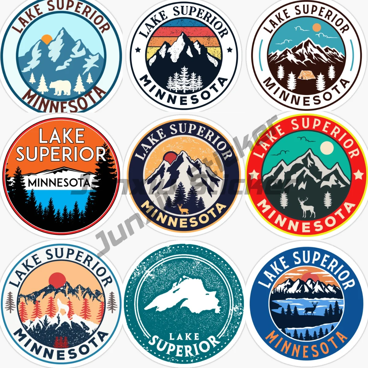 

LAKE SUPERIOR MINNESOTA Clear and Pure The World's Largest Freshwater Lake Car Sticker Vinyl Self-adhesive Decorative Decal