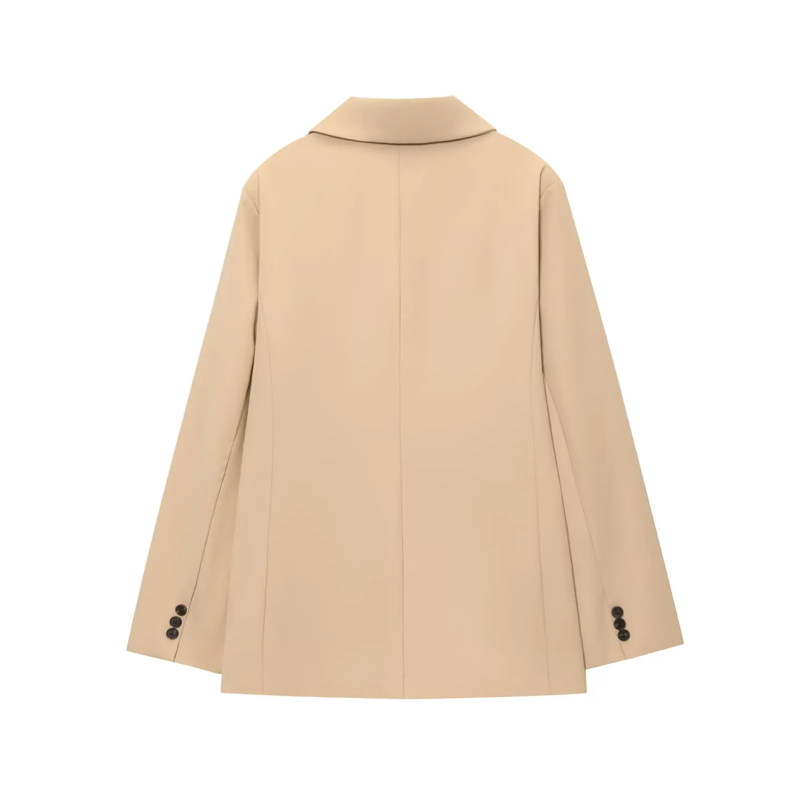 Faionable Vielseitiger Damenanzug Jaet mit Schlitzdesign von JNLEAOG Autumn Collection Stand Fit Long Sve Polyester