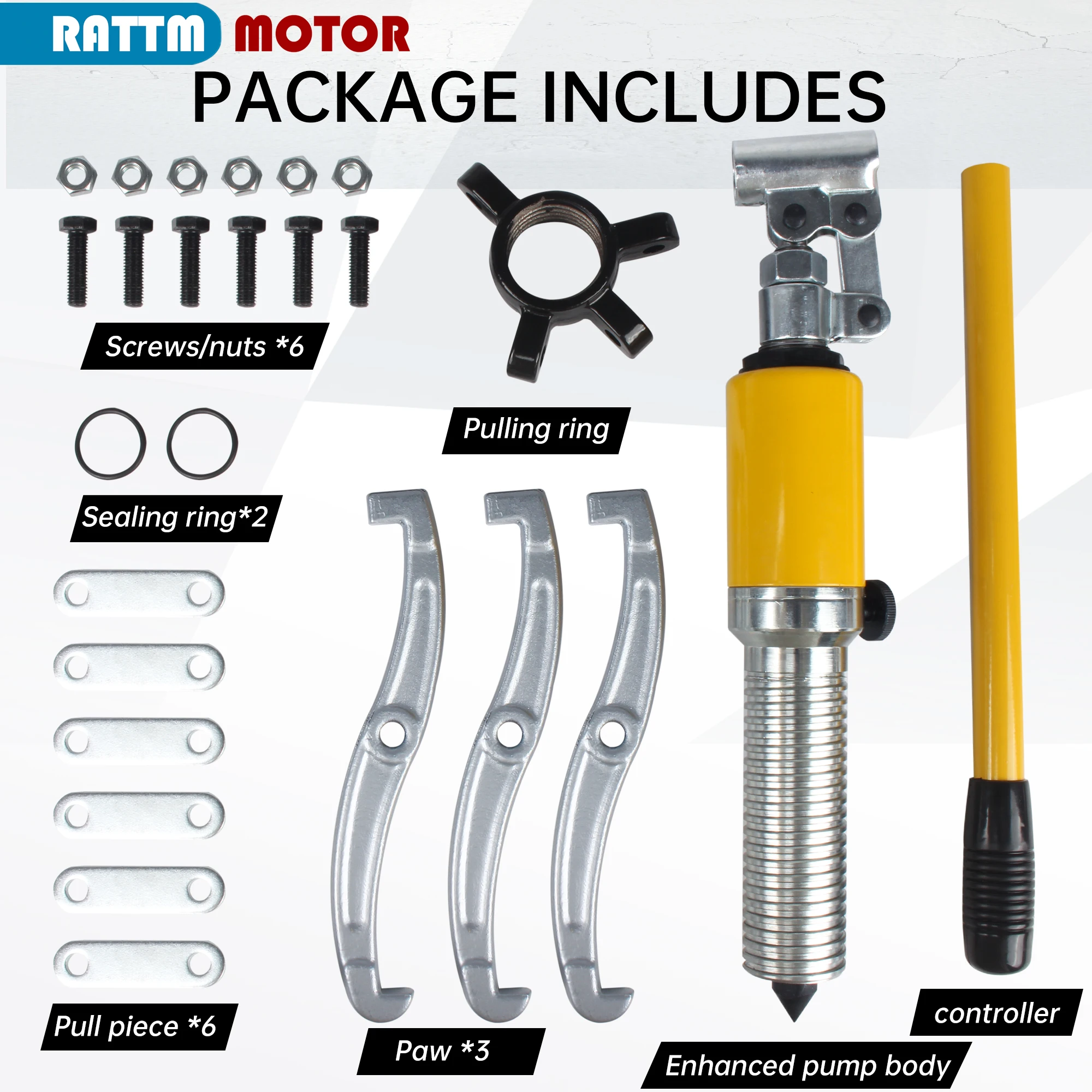 

Набор инструментов для снятия ступицы подшипника, 3-кулачковый интегрированный гидравлический съемник, инструмент для снятия шкива подшипника, 5-тонные инструменты для авторемонта