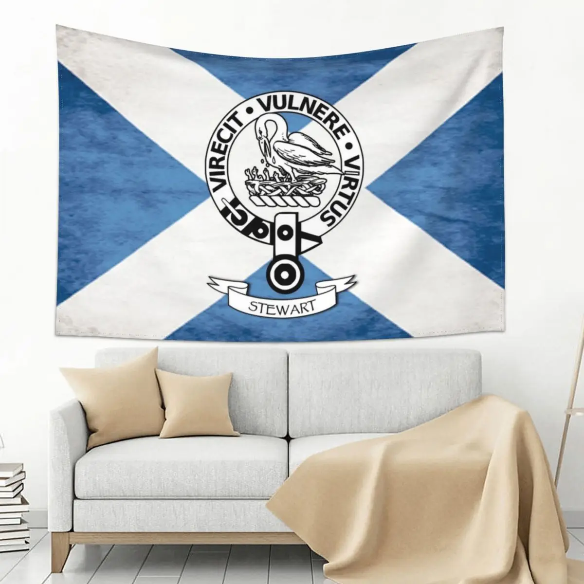 

Stewart Family - Scottish Clan Crest Tapestry