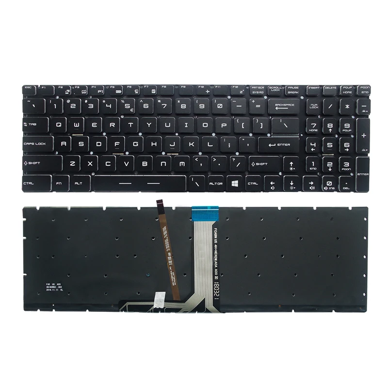 Imagem -02 - Teclado para Notebook Backlight us ru Msi Ms16h5 16h4 16j6 1799 1796 16j9 1792 1791 1795 16h2 16h3 16h6 16p5 Gs60 Gt62 Ge62vr