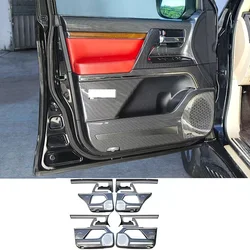 Carbon Look Door kick plate For Toyota Land Cruiser 200 2008-2020