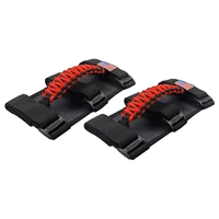 Asas de agarre de Paracord de alta resistencia para Jeep Wrangler Gladiator UTV/ATV, barras antideslizantes con bandera de EE. UU., fácil instalación, paquete de 2