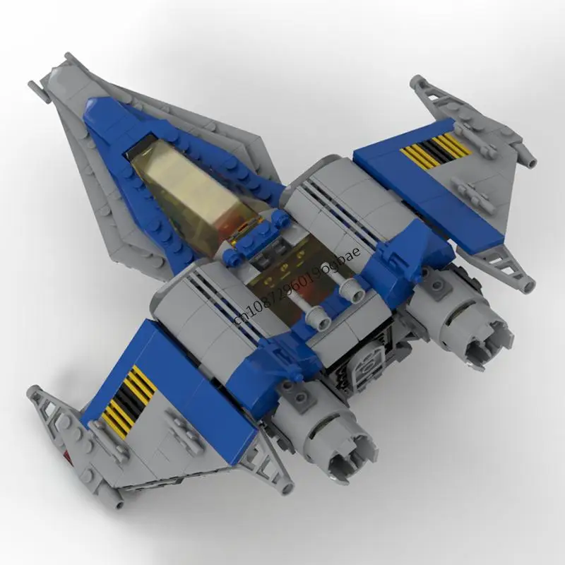 Nouveau 487 pièces film spatial MOC galaxie Explorer classique modèle de Jet spatial bricolage idées créatives enfant jouet assemblage Puzzle cadeau d'anniversaire