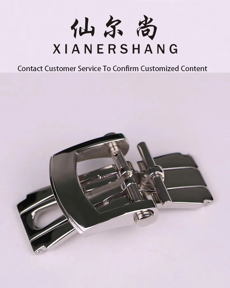 XIANERSHANG Men Custom C-hopard Watch Clasp 16MM 22MM Small Screw Belt Buckle Stainless Steel Butterfly Buckle Watch Accessories