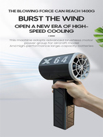 X64 Car Violent Blower Handheld Turbo Jet Fan Brushless Motor Superstrong Instantaneous 1000W High Power Duct Fan,Turbo Fan XL