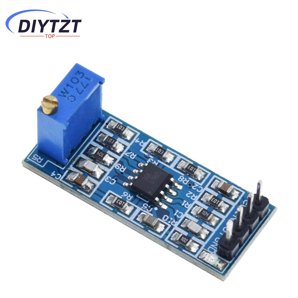 TZT LM358 Modul Amplifier Operasional Amplifikasi Sinyal Penguat 100 Kali 5V-12V Diskon Besar