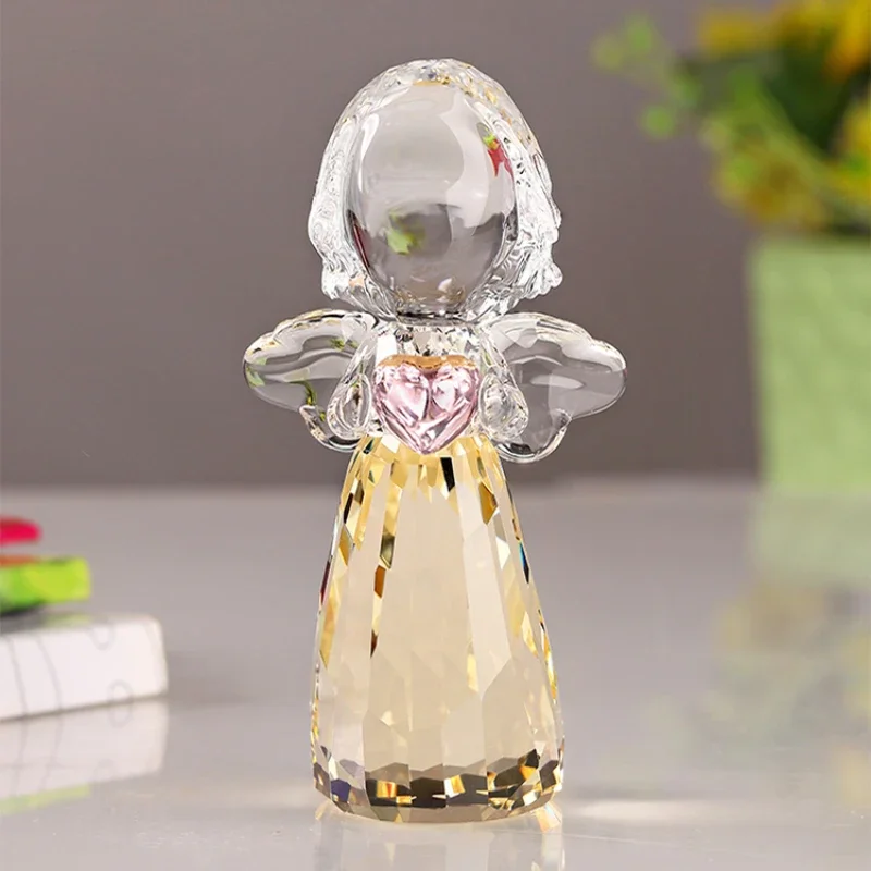 

European Princess Ornament for Girls, Crystal Angel Decor, Office Desk Accessory, Birthday Gift for Girlfriend, Elegant Packaged