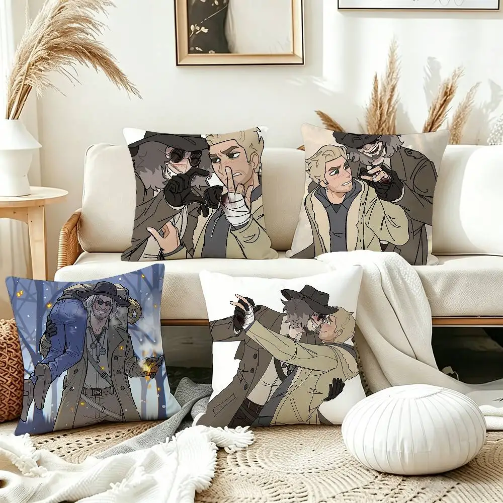 

K-Karl H-Heisenberg E-Ethan W-Winters Pillow Cover Sofa Cushion Cover Home Room Decoration Children Gift
