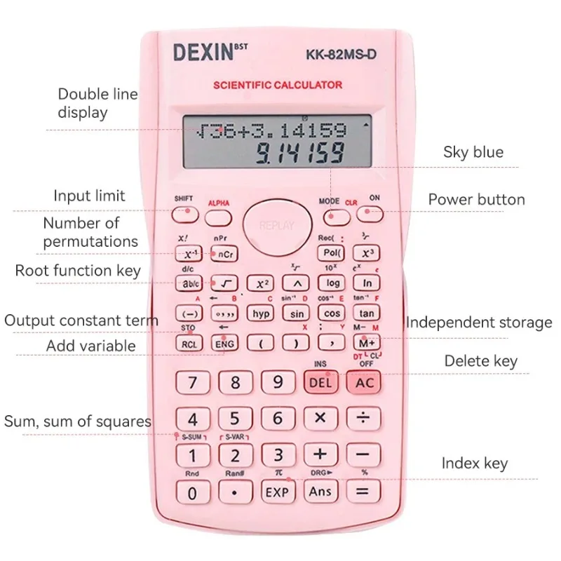 

Multifunctional Scientific Calculator Student Simple Portable Big Screen Function Calculator Stationery School Office Supplies