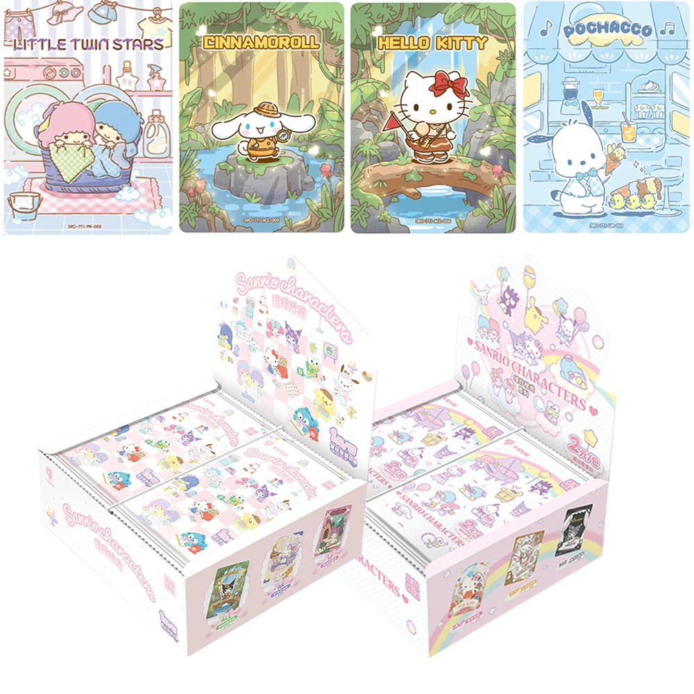 Sanrio Characters Cute Sparkle Foil Cards Official Kawaii Collectible Trading Cards for Kids Girls Birthday Gift Cards Collector