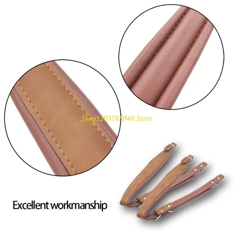 

R53E Adjustable PU Leather Accordion Shoulder Straps Accordion Belt Soft Wear Resistant Accordion Straps Standard Replacement