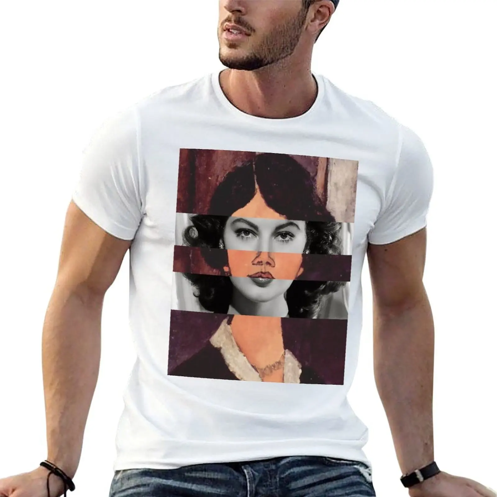 

Футболка Modigliani с портретом сидения и Ava Gardner, мужские футболки, хлопковая футболка, персонализированная футболка