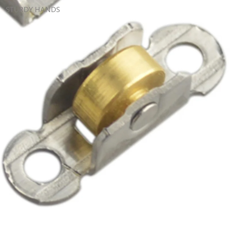 

10 шт. алюминиевый сплав латунь шкив Европейский стиль поломанный мост алюминиевый Противомоскитный Алмазный сетчатый оконный ролик