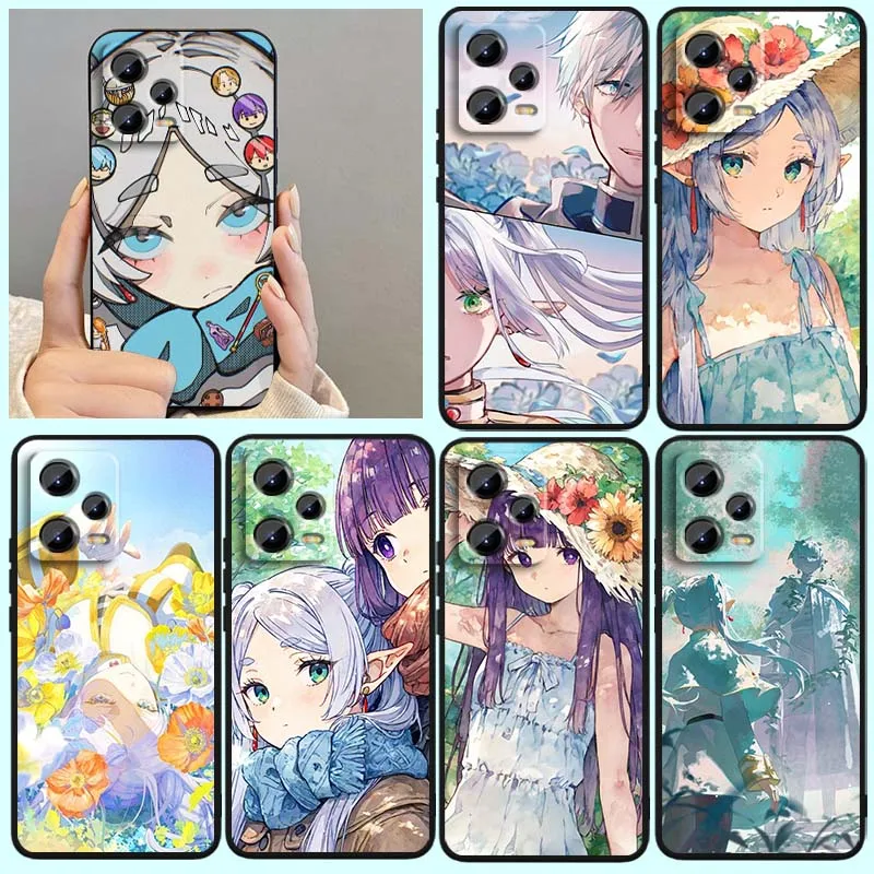 

Frieren Himmel anime For Xiaomi Redmi Note 14 13 12 12S 11E 11 11S 11T Pro Plus 4G 5G Black Soft TPU Cover Phone Case
