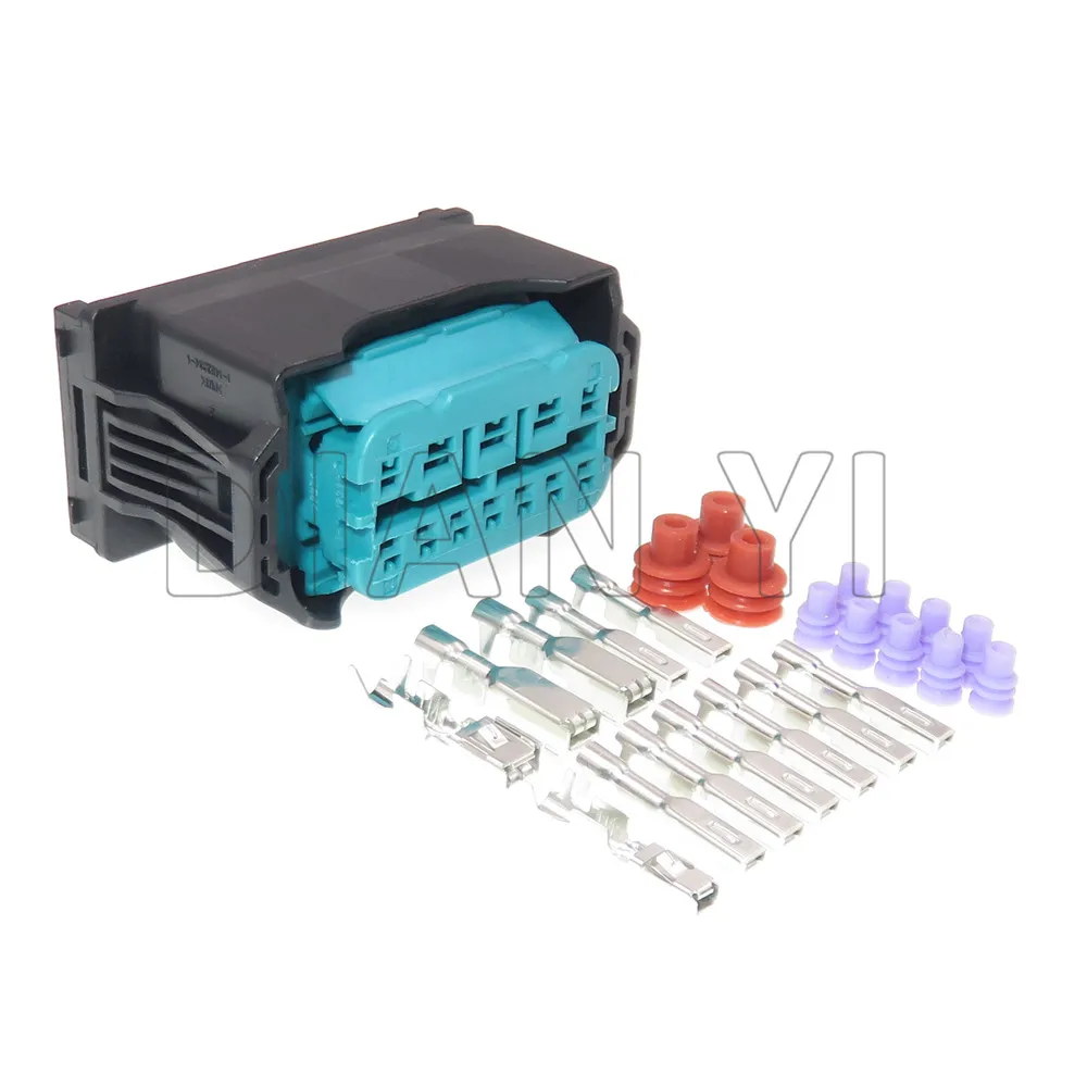 1 Set 12 Way Auto Cable Harness Connector 1-1452335-9 Electrical Light Socket Lamp Plug AC Assembly For BMW