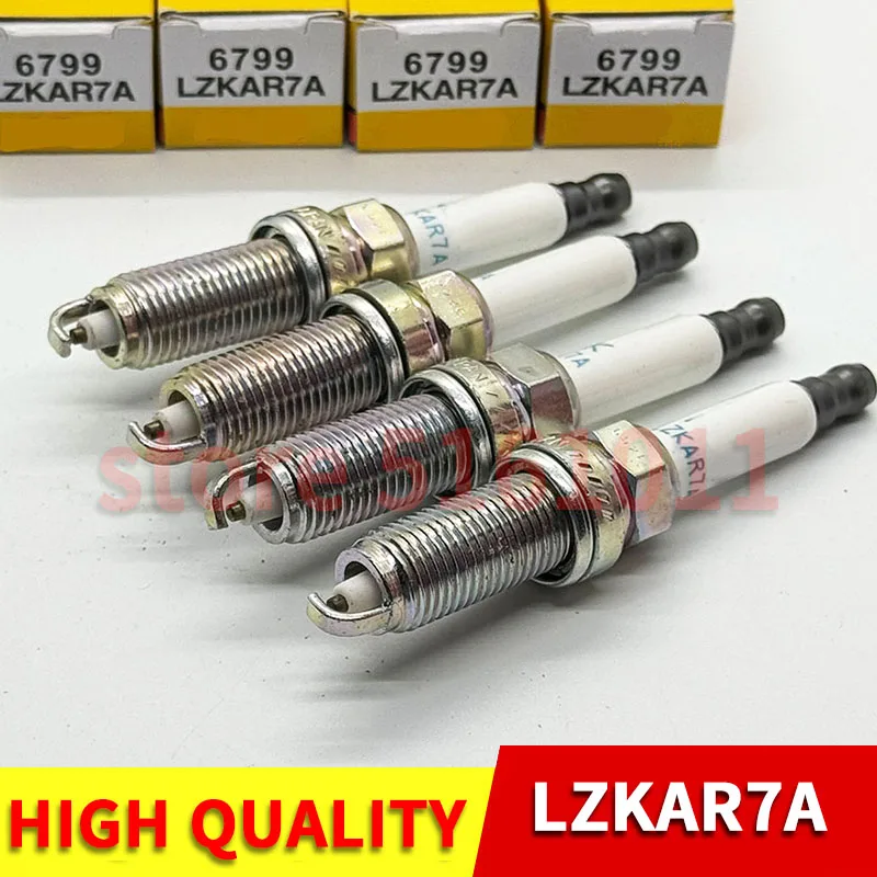 4 Uds bujía de iridio 6799 LZKAR7A para Renault Clio 2 3 1,2 Kangoo Grand Modus Thalia Twingo Peugeot 206 207 307 8200322273