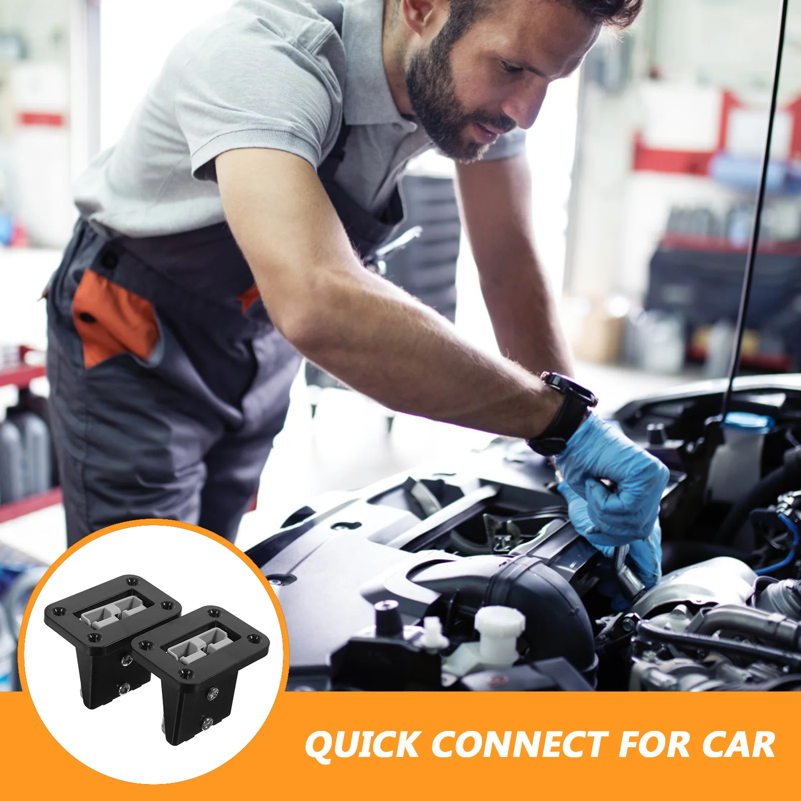 

2pcs Automotive Connector Plug 50A High Current Quick Connect For Winch Disconnect Wire Harness Plug Trailer Trolling