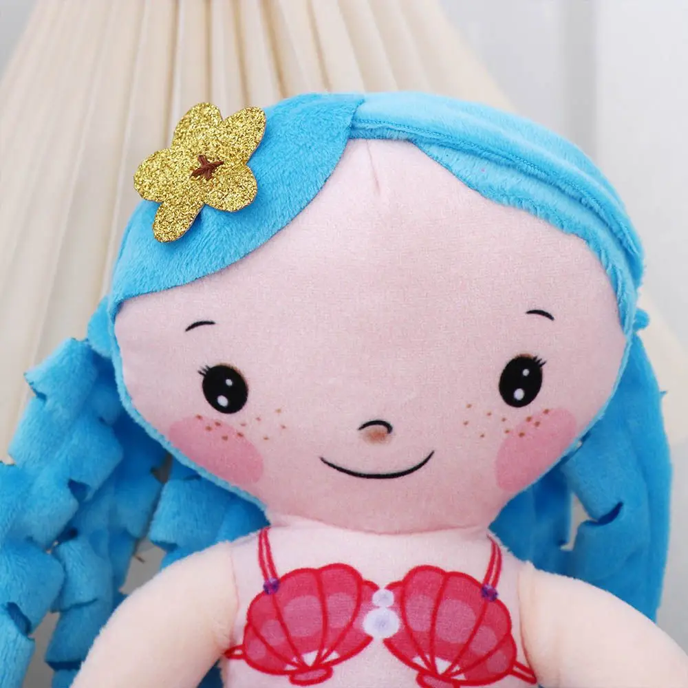 Mini oreiller en peluche au beurre pour filles, jouets en peluche, princesse Ragdoll, sirène, animal de dessin animé, cadeaux d'anniversaire, 30cm