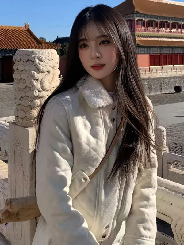 

Короткое хлопковое пальто с воротником, модное, стильное, зимняя верхняя одежда, маленький размер, омолаживающий эффект, корейский стиль, женское пальто