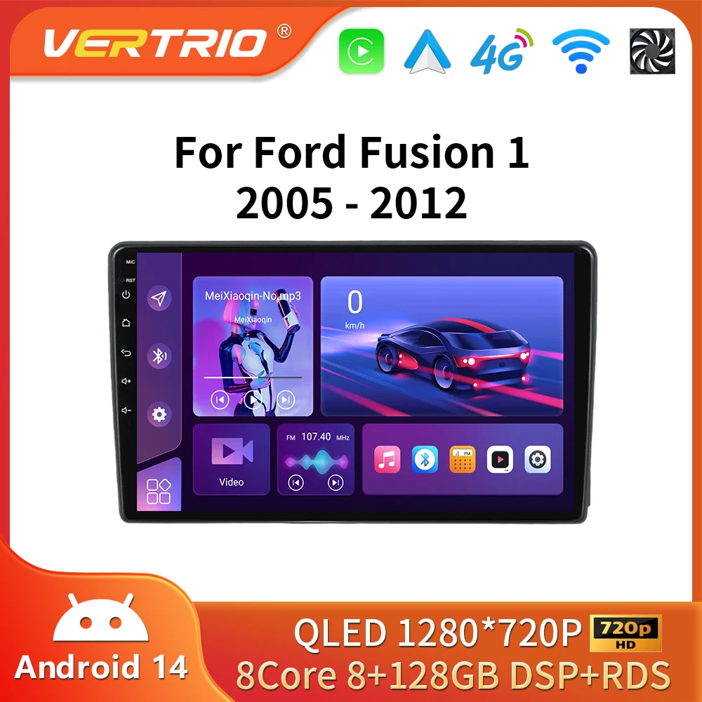 Android 16 авто автомобильный радиоприемник мультимедийный плеер для Ford Fusion1 2005-2012 GPS-навигация 4G Carplay стерео DSP Android автоплеер