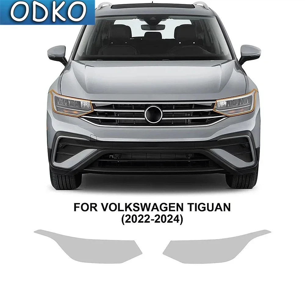 For VOLKSWAGEN TIGUAN 2022 2023 2024 Headlight Rearview Film B Pillars Car Paint Protection Film Pre-cut Anti-scratch Clear TPU
