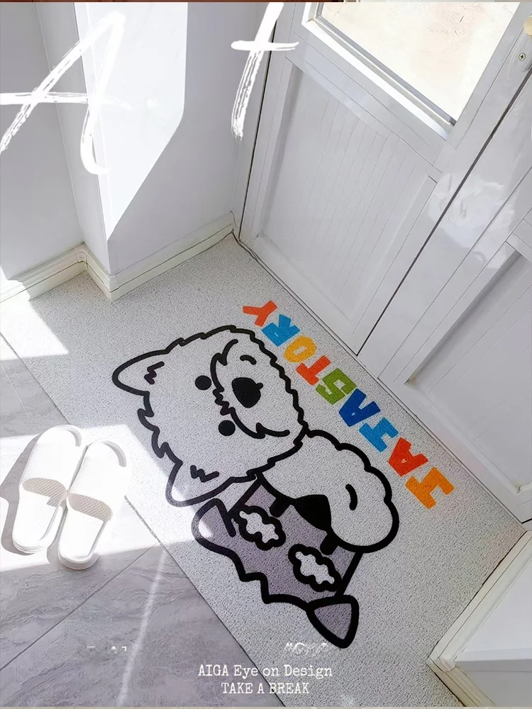 

Коврик для входной двери с изображением терриера и вест-хайленд-уайт-терьера, привлекающий богатство, шелковый круглый коврик для дома, ковры и коврики для использования в домашних условиях