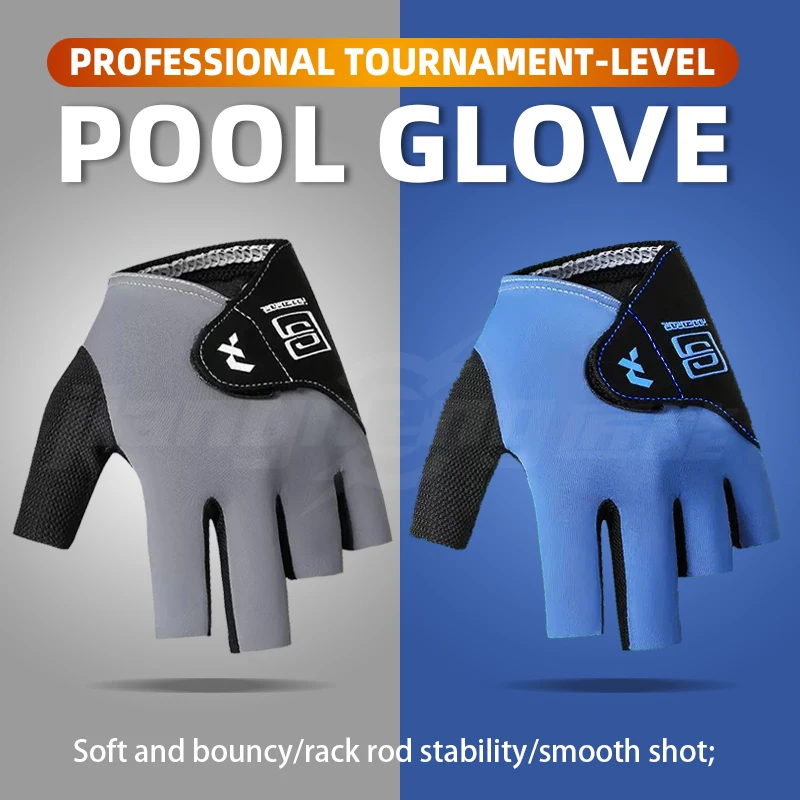 

Tournament Pool Gloves - Anti-Slip Micro-Hole Adjustable Velcro, Billard Accessories for Snooker/3 Cushion/Tacos De Billar