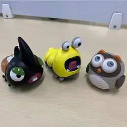 Juguete electrónico para bebé, juguete educativo Kawaii, divertido, eléctrico, para mascotas, Montessori, búho de dibujos animados, muñecas relajantes