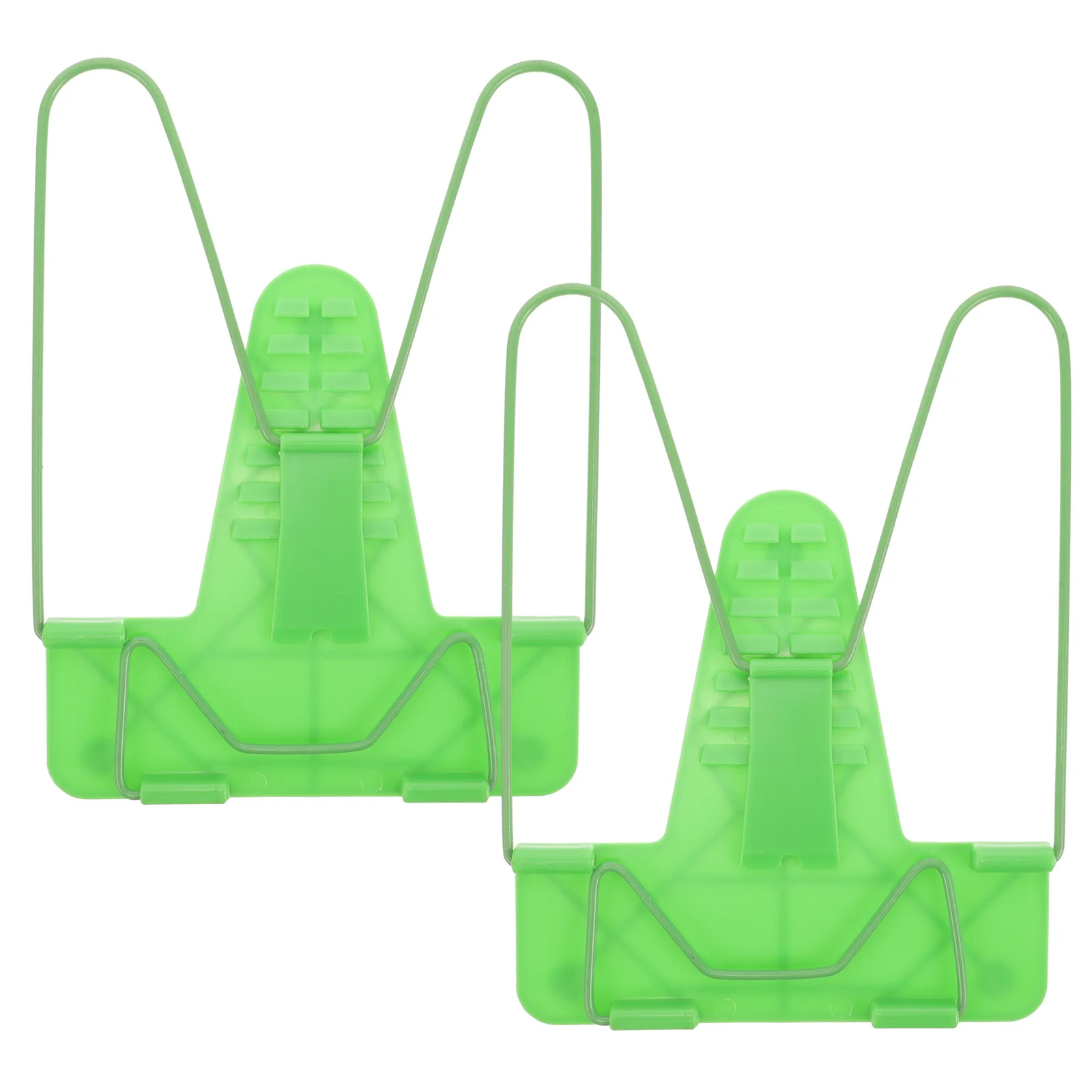 2Pcs Multi-Purpose Book Stand Reading Bracket Ergonomic Design Prevents Myopia Suitable for Home Office Library Reading Green