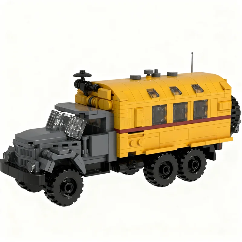 525 elementów MOC ZIL Urząd Technicznego Ratownictwa, model do składania, klocki, zabawka architektoniczna, prezent na Boże Narodzenie, kreatywne DIY, edukacja