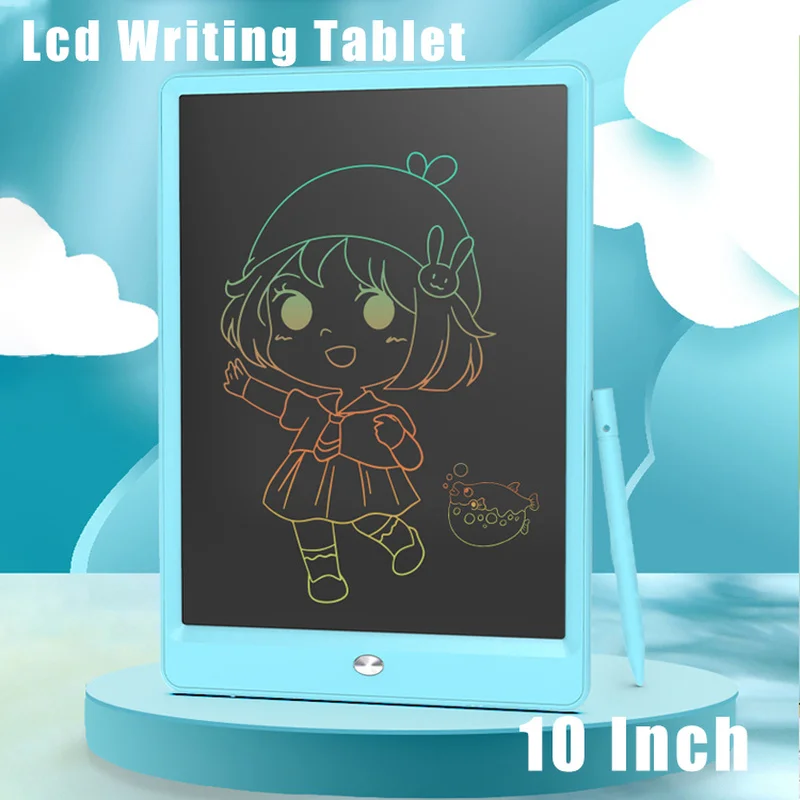 10 Inch Kids Lcd Writing Tablet Graffiti Sketchpad Board Toy Drawing Handwriting Blackboard Magic Drawing Board Birthday Gift