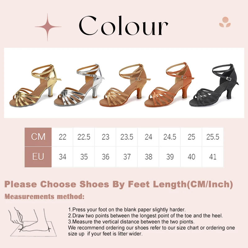 SWDZM Ballroom Latin Dance Shoes Women Modern Salsa Dancing Shoes Tango High Heel Latin Shoes For Girls Ladies 5 Colors