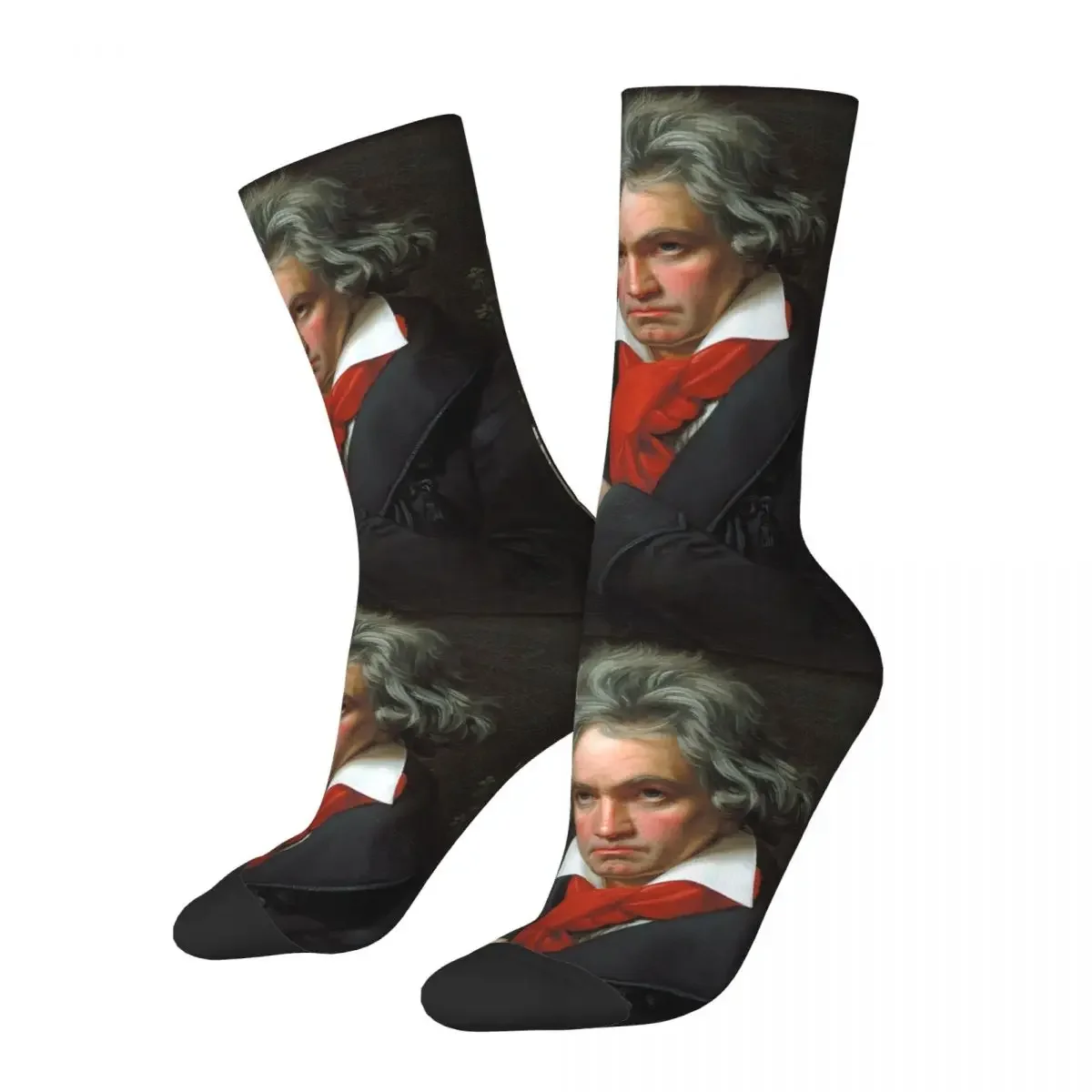 Ludwig Van Beethoven Socks Harajuku Super Soft Stockings All Season Long Socks Accessories for Unisex Gifts