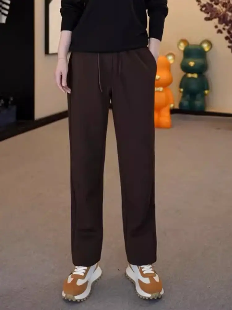 

Men's Casual Loose Pants Autumn Winter New Sle Warm Simple Match All Loose Casual Trousers Trendy mat Long Trousers