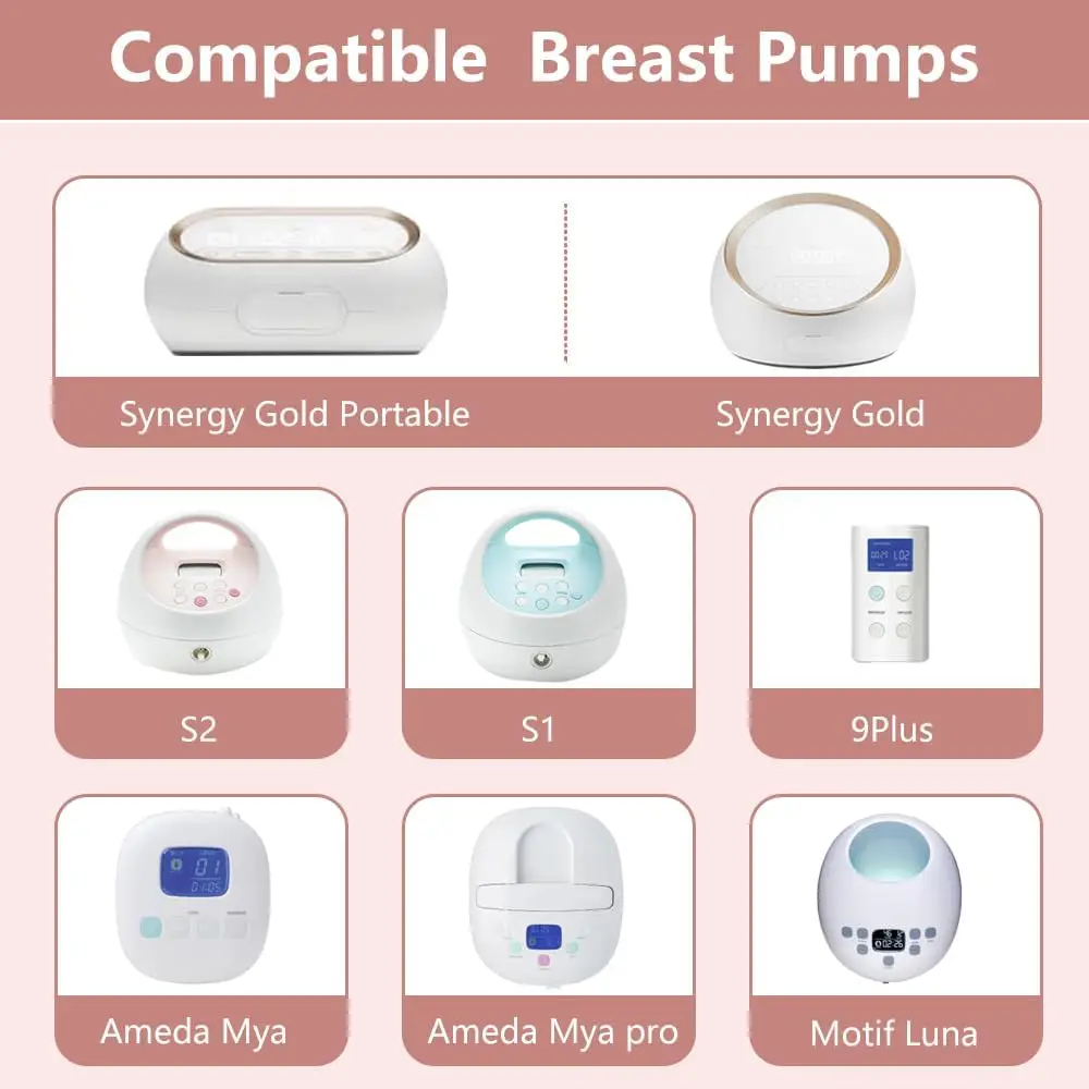 フランジはSpectra S2/S1/9 Plus Ameda MYA Motif Luna Cimilre搾乳器、フランジ/シールド交換部品と互換性があります。