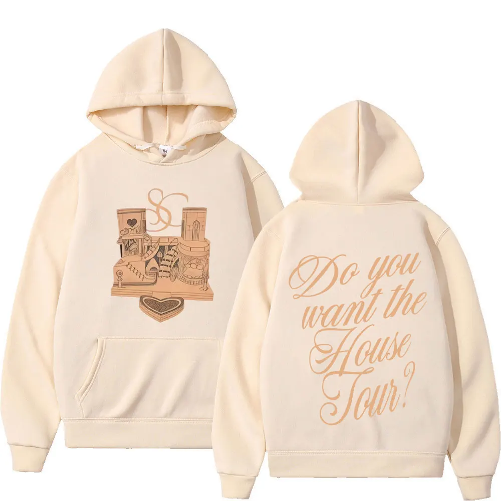 هل تريد جولة البيت سابرينا كاربنتر خمر طباعة هوديي الرجال النساء البلوز طويلة الأكمام عارضة الأزياء البلوز قمم #6