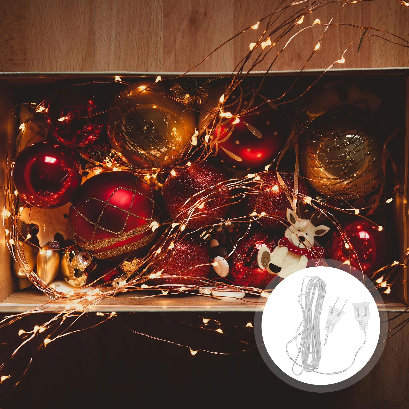 

2pcs Led Light Extension Cord Clear For Curtain Lamp String Outdoor Indoor Use Christmas Party Decoration Supply Cable