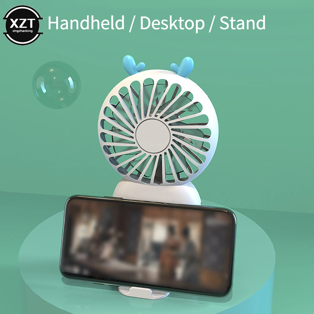 Mini handheld fan USB rechargeable fan Portable outdoor travel air cooler Desk fan