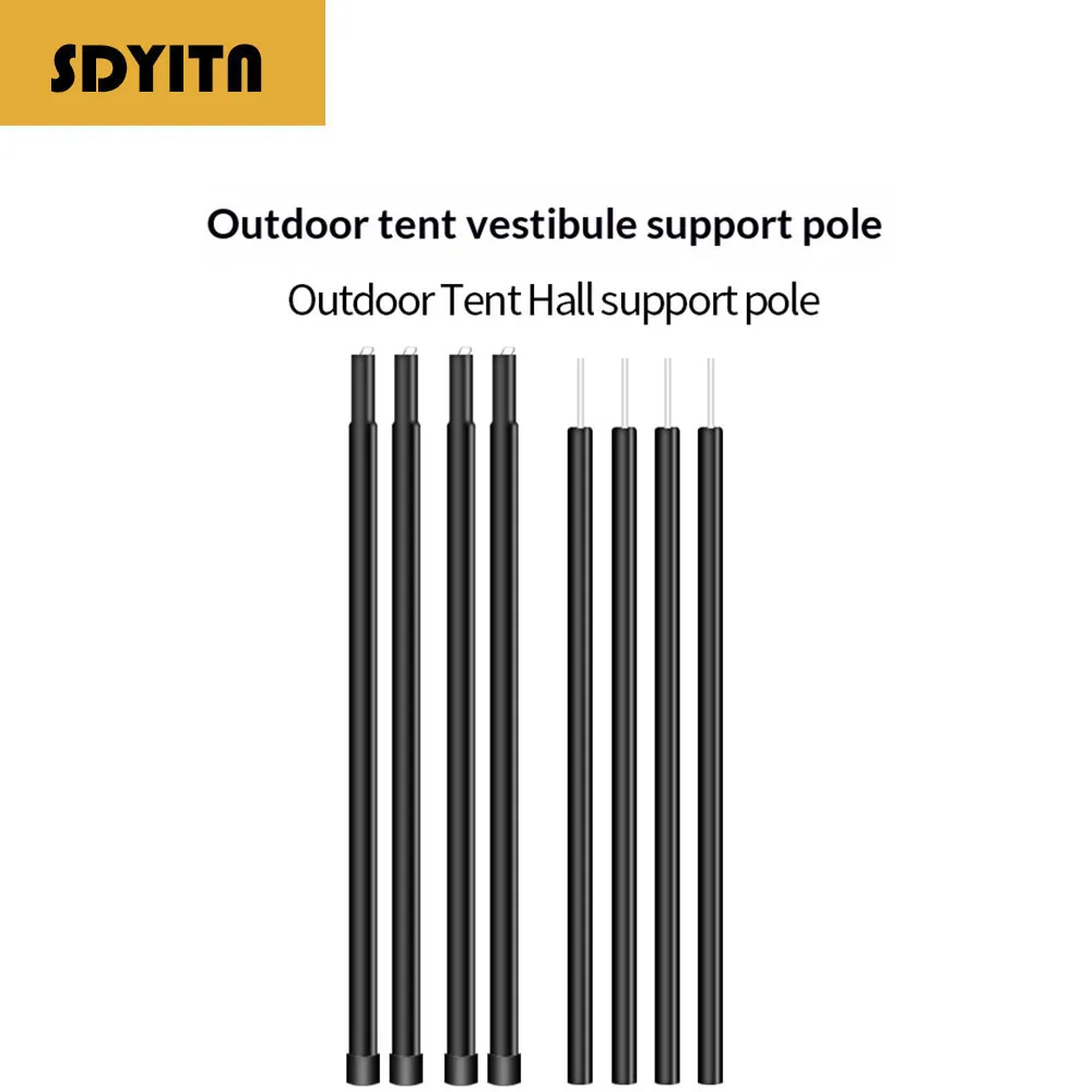 Extended Thickened Iron Pipe Material Outdoor Canopy Tent Awning Support Poles Kit