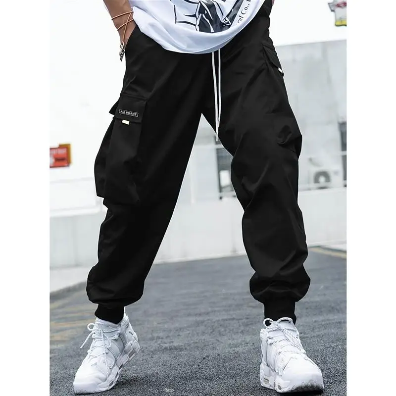 

Faion Cargo Pants Men's Jogger Sport Sweatpants Straight Leg mid Waist Long Trousers Urban Sle Khaki Color Pattern