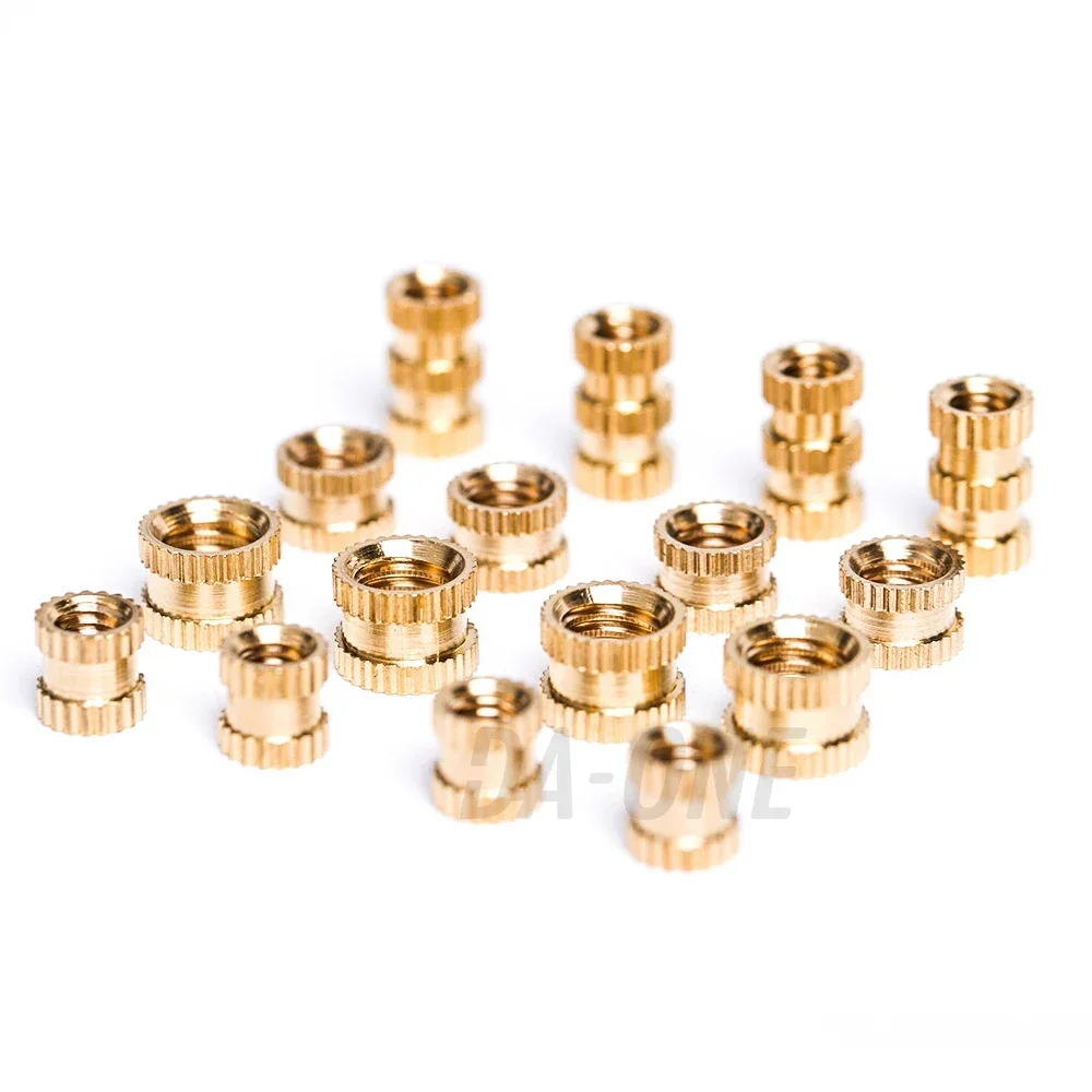 Brass Heat Insert Nut Kit M1 M2 M2.5 M3 M4 M5 M6 M8 M10 All Size Hot Melt Inserts Knurled Inserts Plastic Nuts Assortment Set