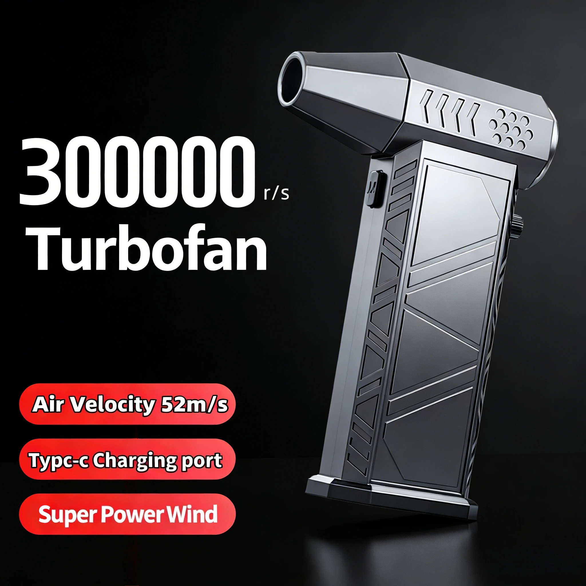 

X9 Turbo Jet Blower 2-in-1 Air Duster & Vacuum 300000RPM for PC Car Home Deep Cleaning