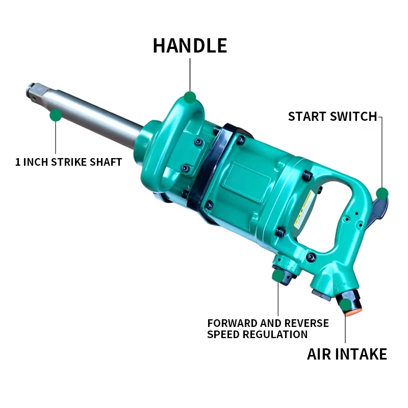 01133 Large wind cannon pneumatic wrench, large torque wind cannon, vehicle-mounted heavy-duty pneumatic tool, auto tire repair