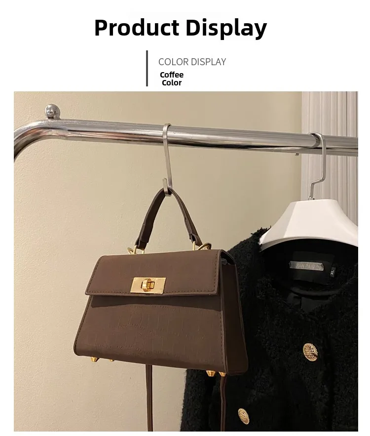 Bolso de Mano Versátil y Moderno para Mujer, Estilo Retro Chic 2026, Bolso Bandolera, Bolso de Hombro, Bolso Cuadrado Suave